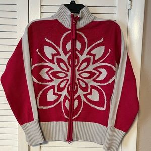 Athleta zip front sweater